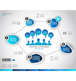 infographic design template with paper tags vector image