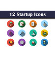startup icon set vector image