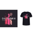 california los angeles t-shirt design t shirt vector image vector image