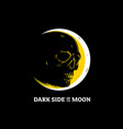 dark side moon vector image vector image