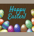 happy easter greeting card vector image