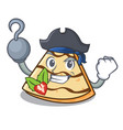pirate crepe character cartoon style vector image