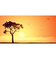 tree silhouette vector image