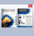 modern corporate business flyer layout design vector image