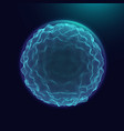 abstract sphere background with waves 3d surface vector image