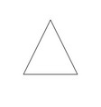 chlorine can be used triangle sign symbol vector image