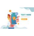 concept data protection internet security for web vector image