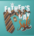 fathers day greeting card background design vector image