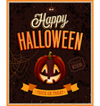 happy halloween poster vector image