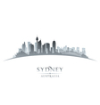 sydney australia city skyline silhouette vector image