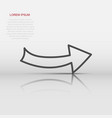 arrows icon hand drawn on white background vector image
