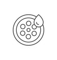 drain hole line outline icon vector image vector image
