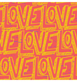 seamless pop art pattern repeating doodle love vector image vector image