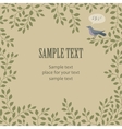 sing bird frame vector image vector image