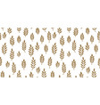 abstract leaves seamless pattern design gold vector image