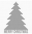 christmas tree applique background vector image vector image