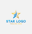 star logo design vector image vector image
