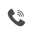 phone call glyph icon or telephone sign vector image