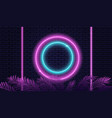 empty neon stage vector image