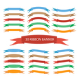 set of ribbon banner vector image vector image