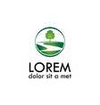 tree nature logo vector image vector image