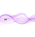 wave element with abstract violet lines vector image