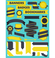 banners bookmarks badges vector image vector image