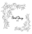 floral border vector image