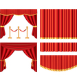 curtains set vector image