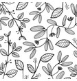 floral leaves pattern vector image