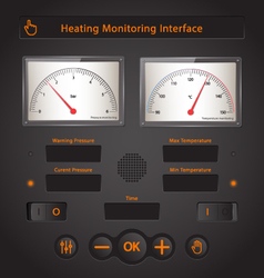 Heating Interface Royalty Free Vector Image - VectorStock