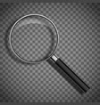 Magnifying glass on a transparent background Vector Image