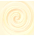 yellow swirling creamy texture ice cream vector image