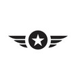 army military icon vector image vector image