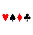 suit of playing cards vector image