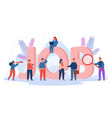 tiny people searching for business opportunities vector image