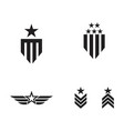 army military icon vector image vector image