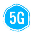 5g sticker online wireless system connection vector image