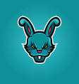 rabbit gaming logo vector image