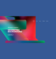 triangles with fluid colors geometric abstract vector image