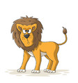 Cartoon Zoo Lion Royalty Free Vector Image - VectorStock