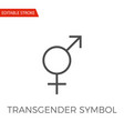transgender symbol icon vector image