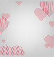 heart with grey background vector image