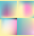 sweet color blurred background set pastel vector image vector image
