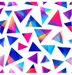 Colored triangle seamless pattern Royalty Free Vector Image