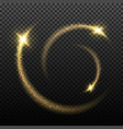 gold glittering stardust lights vector image