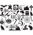 halloween icon set vector image
