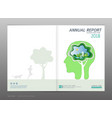 cover design annual report vector image