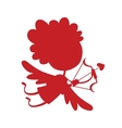 valentine day cupid angel cartoon style vector image