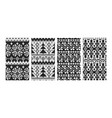set norwegian star knitting patterns vector image vector image